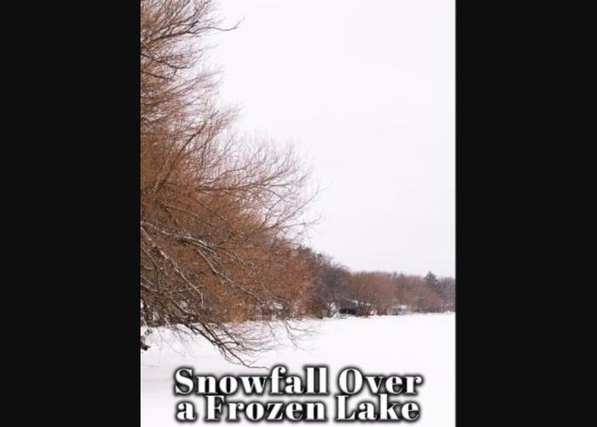 Snowfall Over a Frozen Lake (2023)